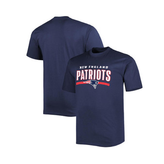 Men's Branded Navy New England Patriots Big and Tall Speed and Agility T-shirt