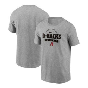 Men's Heathered Gray Arizona Diamondbacks Primetime Property Of Practice T-shirt