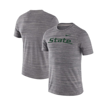 Men's Charcoal Michigan State Spartans Big and Tall Velocity Space Dye Performance T-shirt