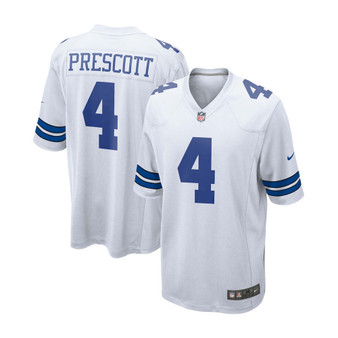Men's Dak Prescott White Dallas Cowboys Game Team Jersey
