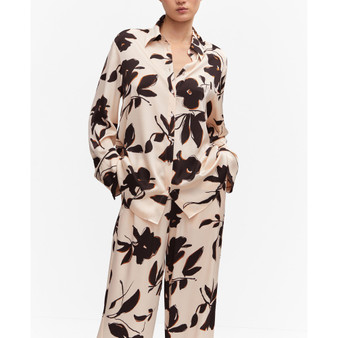 Women's Satin Print Shirt