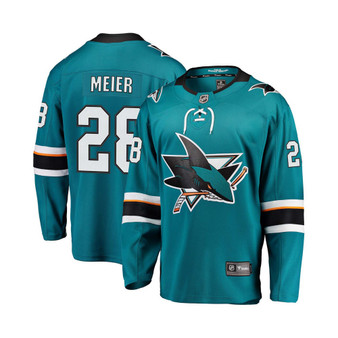Men's Timo Meier Teal San Jose Sharks Home Premier Breakaway Player Jersey