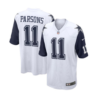 Men's Big and Tall Micah Parsons White Dallas Cowboys Alternate Game Jersey
