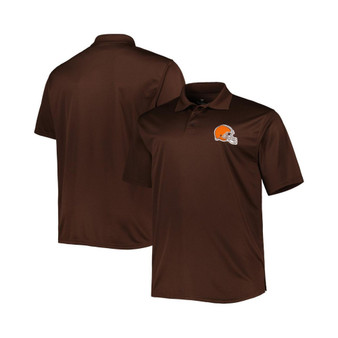 Men's Brown Cleveland Browns Big and Tall Birdseye Polo Shirt