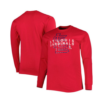 Men's Red St. Louis Cardinals Big and Tall Long Sleeve T-shirt
