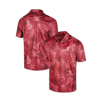 Men's Crimson Alabama Crimson Tide Big and Tall Palms Polo Shirt