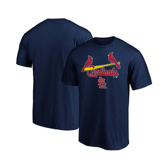 Men's Navy St. Louis Cardinals Team Logo Lockup T-shirt