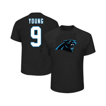 Men's Branded Bryce Young Black Carolina Panthers Big and Tall Player Name and Number T-shirt