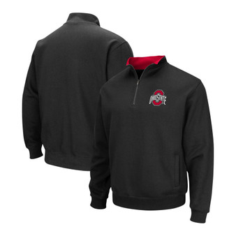 Men's Black Ohio State Buckeyes Tortugas Team Logo Quarter-Zip Jacket