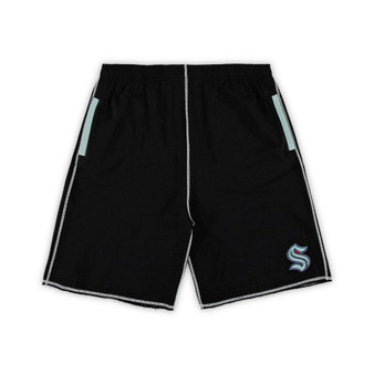 Men's Black Seattle Kraken Big and Tall French Terry Shorts