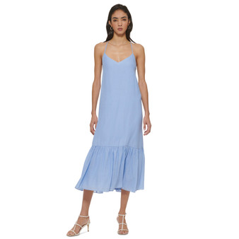 Women's Crinkle X-Back Maxi Dress