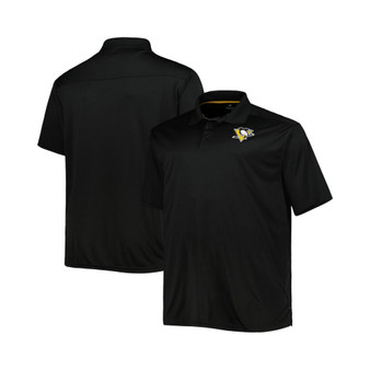 Men's Black Pittsburgh Penguins Big and Tall Team Color Polo Shirt