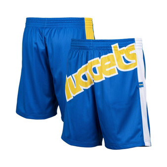 Men's Royal Denver Nuggets Hardwood Classics Big Face 2.0 Shorts