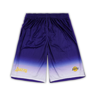 Men's Branded Purple Los Angeles Lakers Big and Tall Fadeaway Shorts