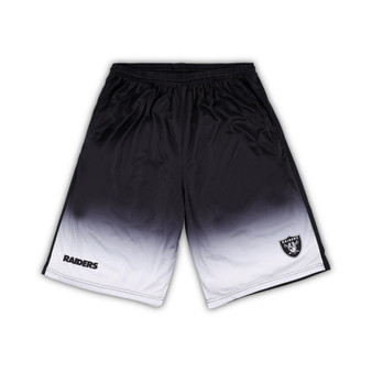 Men's Black Las Vegas Raiders Big and Tall Faded Shorts