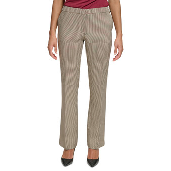 Women's Houndstooth Slim Bootcut Pants