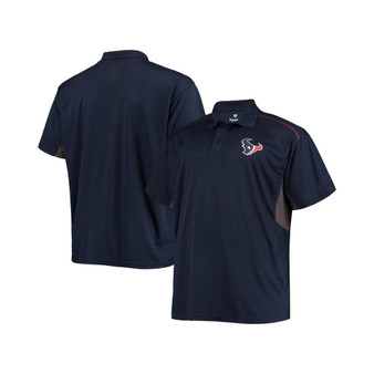 Men's Branded Navy, Charcoal Houston Texans Big and Tall Polo Shirt