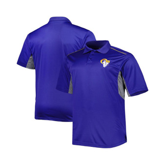 Men's Royal Los Angeles Rams Big and Tall Team Color Polo Shirt
