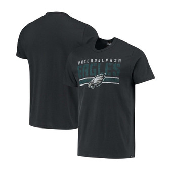 Men's Black Philadelphia Eagles Team Stripe T-shirt