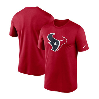 Men's Red Houston Texans Logo Essential Legend Performance T-shirt