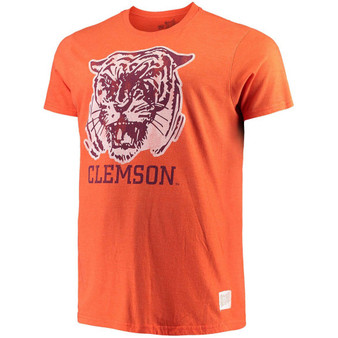 Men's Orange Clemson Tigers Big and Tall Mock Twist T-shirt