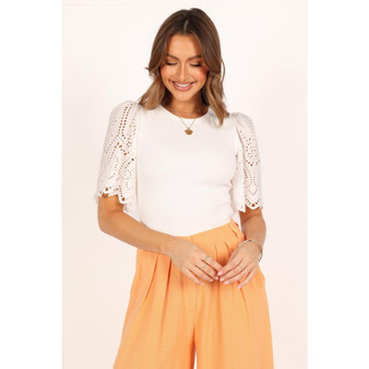 Womens Marietta Ribbed Top