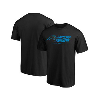Men's Branded Black Carolina Panthers Big and Tall Team Logo Lockup T-shirt