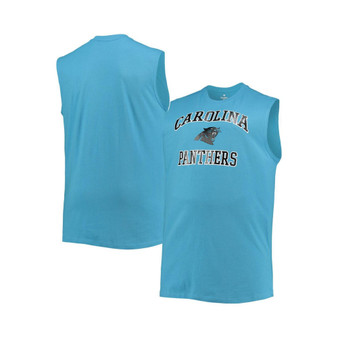 Men's Blue Carolina Panthers Big and Tall Muscle Tank Top