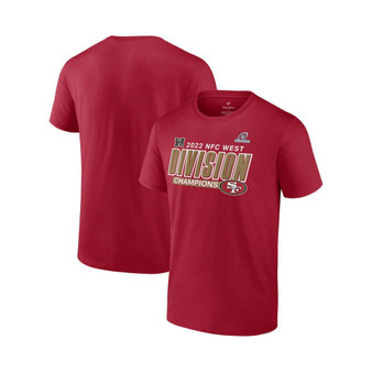 Men's Branded Scarlet San Francisco 49ers 2022 NFC West Division Champions Big and Tall Divide and Conquer T-shirt