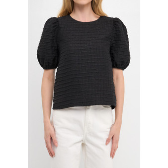 Women's Textured Back Scrunchie Top