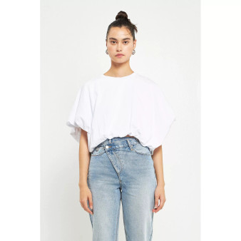 Women's High-Low Cropped T-Shirt