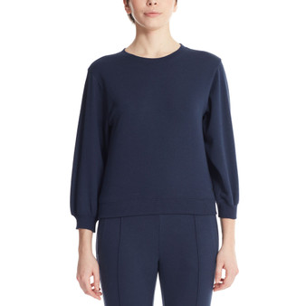 Marc New York Women's Performance 3/4 Puff Sleeve Pullover Top