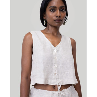 Women's Cropped vest shirt