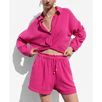 Women's Textured Knot Shirt