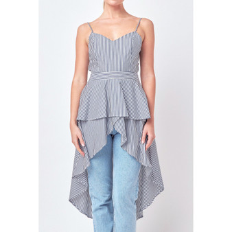 Women's Poplin High-Low Top