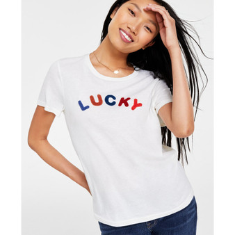 Women's Lucky Multi-Logo Classic Crewneck T-Shirt