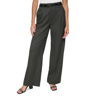 Women's Striped Wide-Leg Pants
