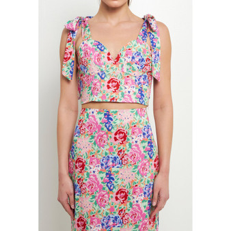 Women's Cotton Floral Print Top