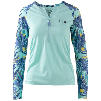 Women's Loungin Long-Sleeve Zip Performance Top