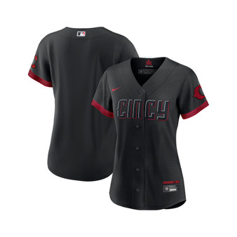 Women's Black Cincinnati Reds 2023 City Connect Replica Jersey