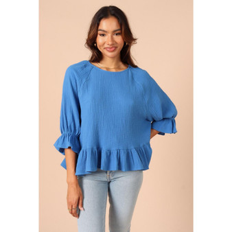 Womens Emma Frill Hem Top