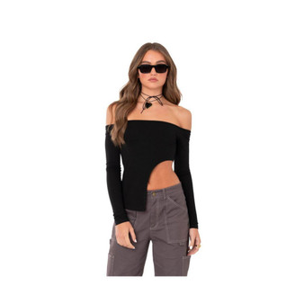 Women's Asymmetric Off Shoulder Top
