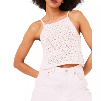 Cotton Nora Crochet Top