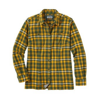Women's Green Green Bay Packers Free Swingin' Flannel Shirt