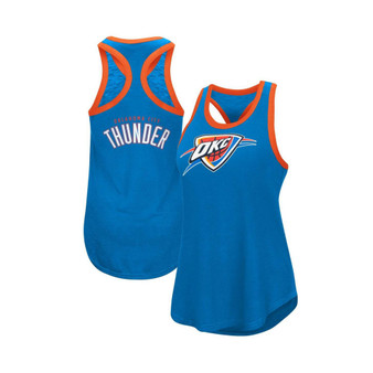 Women's Blue Oklahoma City Thunder Showdown Scoop-Neck Racerback Tank Top