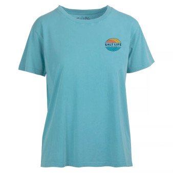 Women's Vintage Rays Cotton Graphic T-Shirt