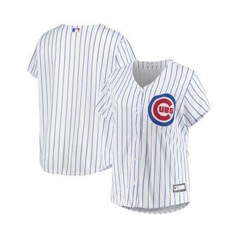 Women's White Chicago Cubs Plus Size Sanitized Replica Team Jersey