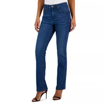 Women's High Rise Front-Fly Bootcut Jeans