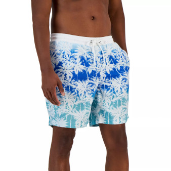 Men's Palm Ombre Swim Trunks, Created for Macy's
