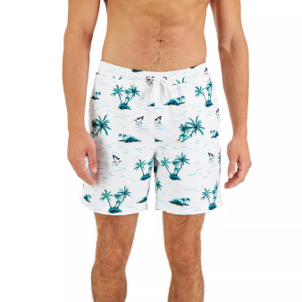 Men's Tropical Swim Trunks, Created for Macy's